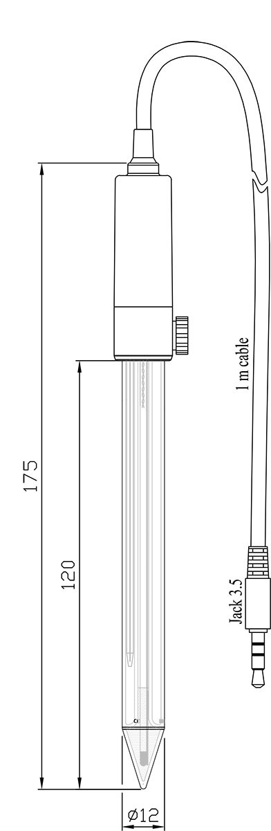 Điện Cực pH Cho Chất Bán Rắn Và Nhũ Tương Cổng 3.5mm