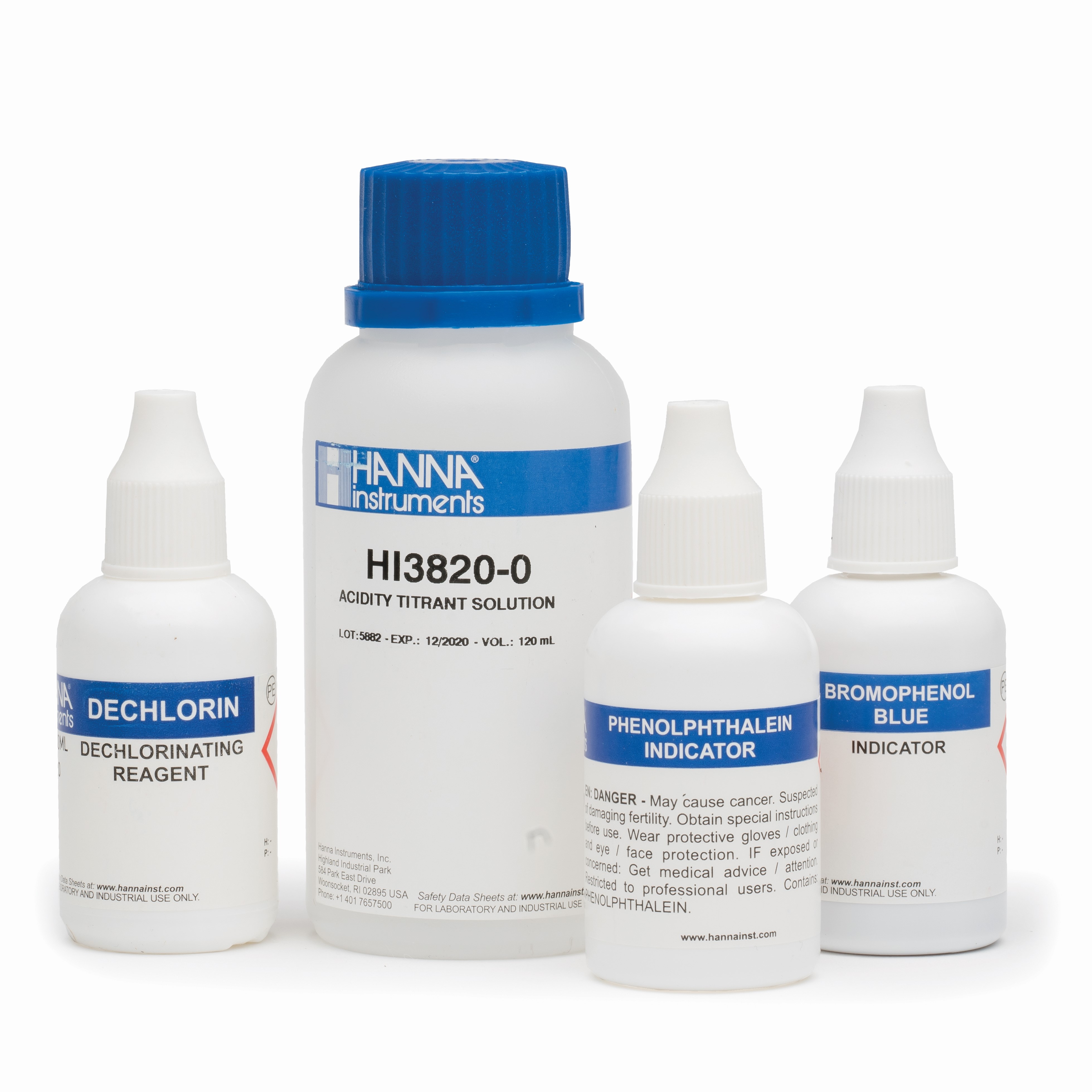 Thuốc Thử Độ Axit (0-300mg/L và 0-500mg/L) Cho Test Kit HI3820, 100 Lần Đo