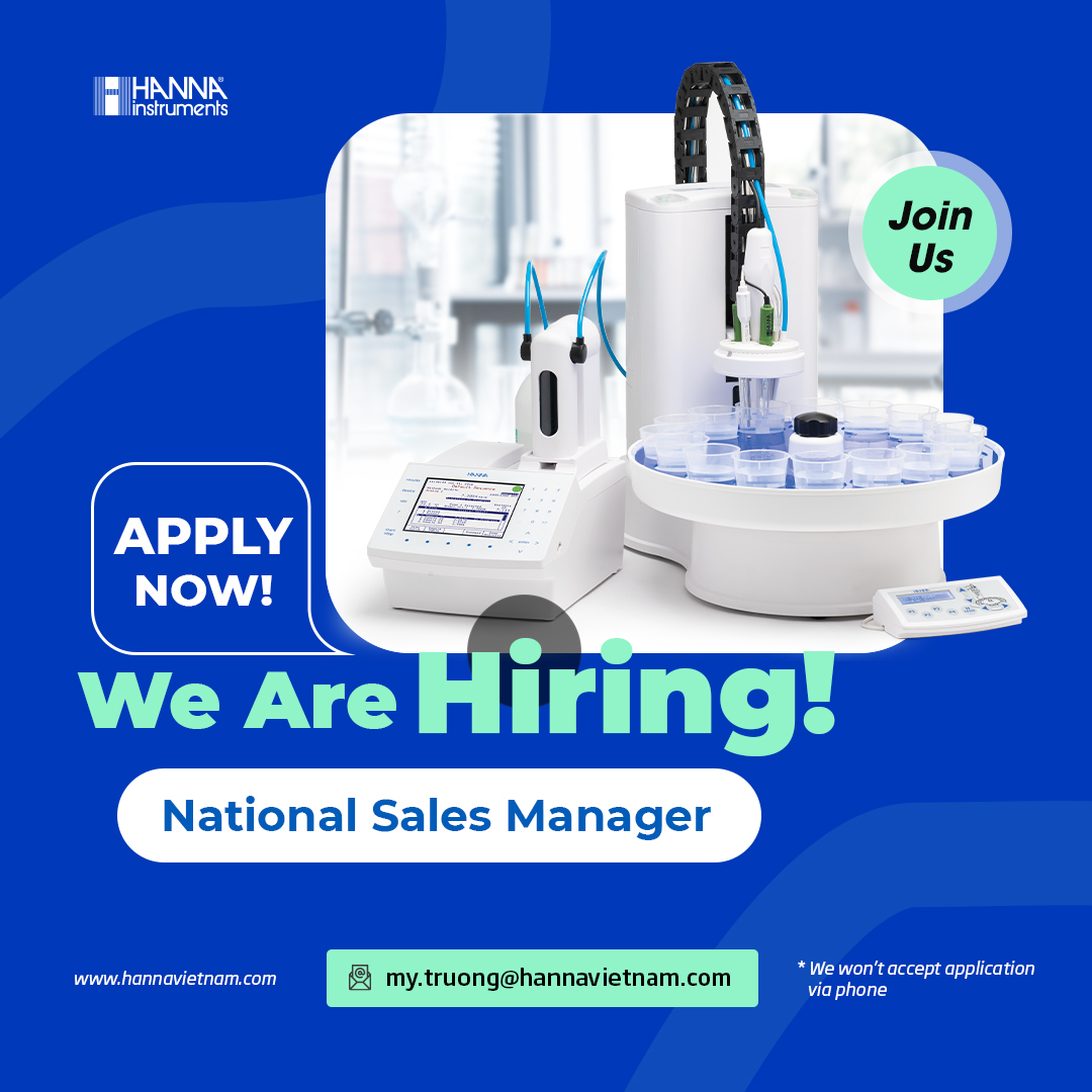 Hanna Instruments Vietnam is hiring a National Sales Manager !
