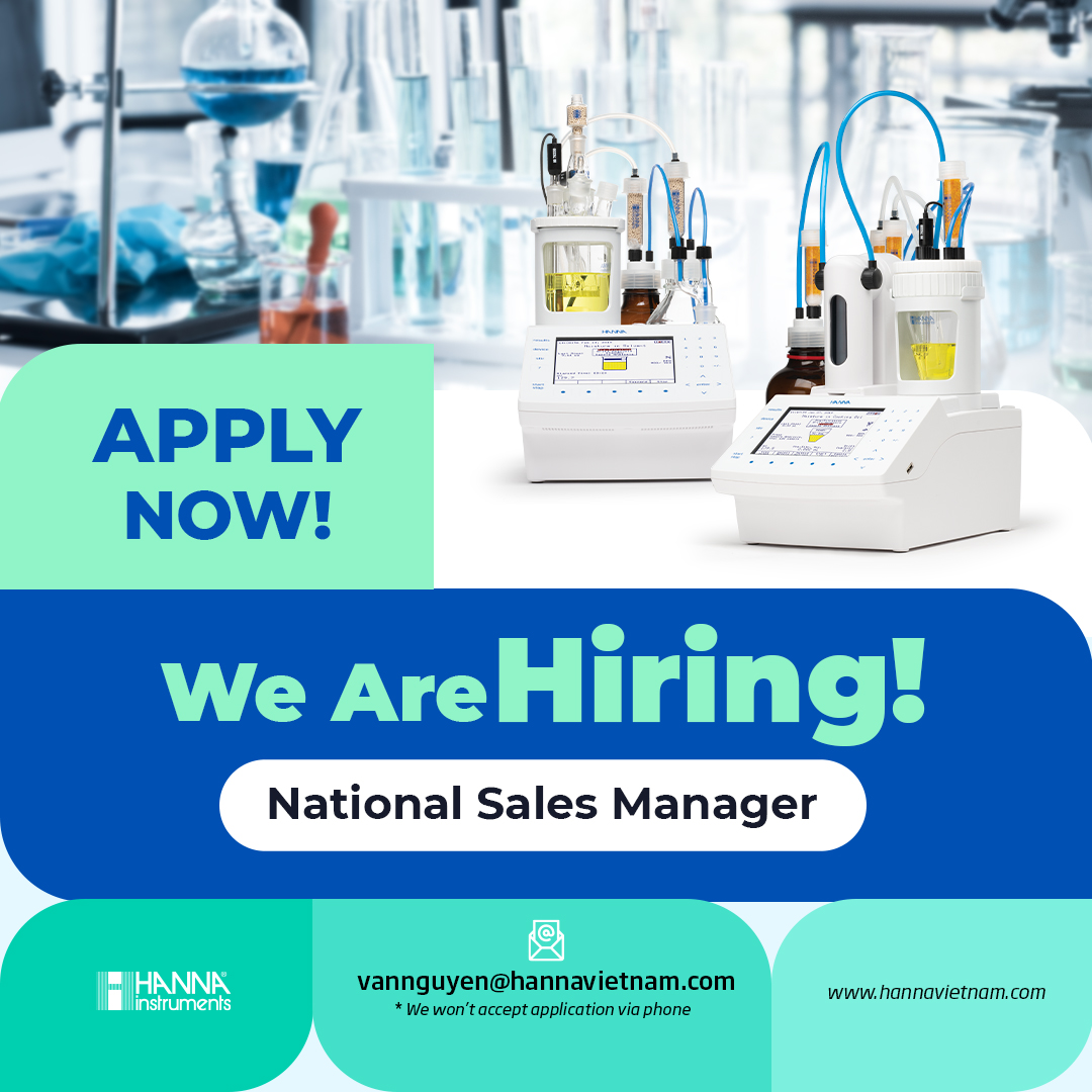 Hanna Instruments Vietnam is hiring a National Sales Manager !