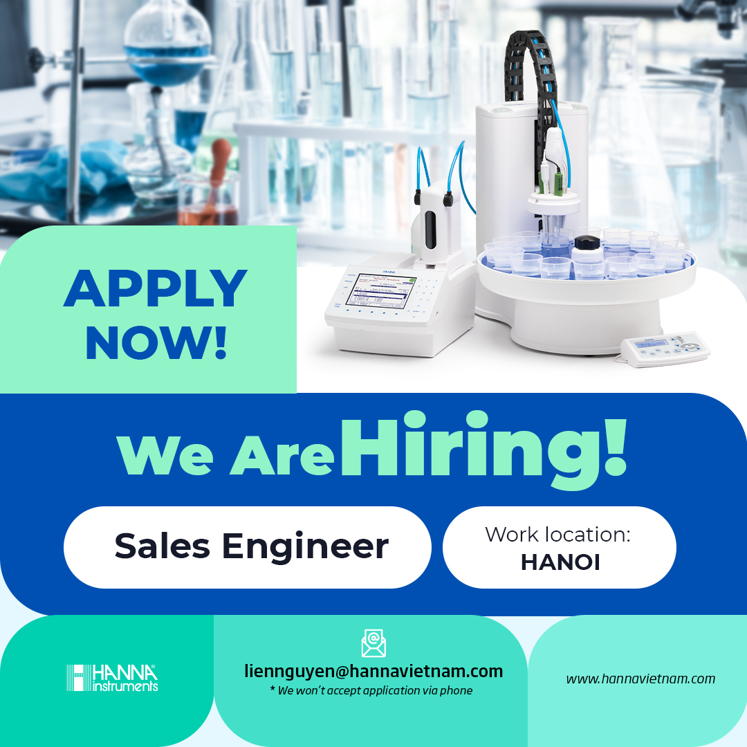 Hanna Instruments tuyển dụng Chuyên viên Phát triển Kinh doanh