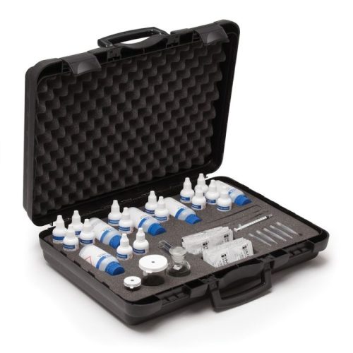 Mã: HI3821<br>Bộ Dụng Cụ Đo Kiềm,DO,Photphat,Độ Cứng Tổng,Cloride,Sulfit