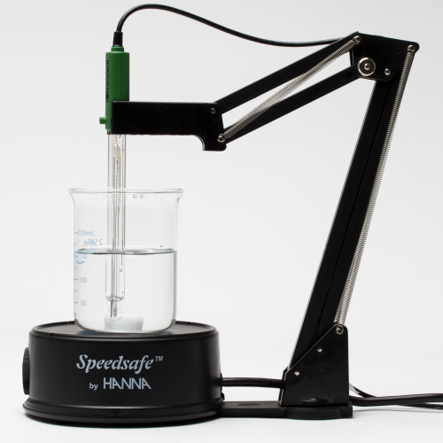 Mã: HI181<br>Máy Khuấy Từ Mini Kết Hợp Giá Đỡ Điện Cực