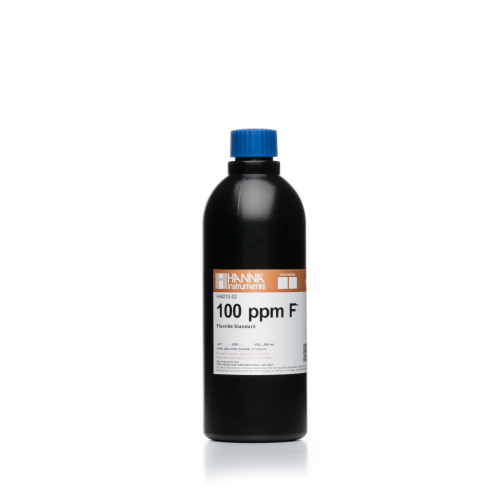 Mã: HI4010-02<br>Dung Dịch Hiệu Chuẩn Điện Cực ISE Floride 100 ppm, 500 mL
