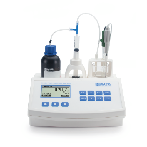 Mã: HI84532-02<br>Máy Chuẩn Độ Axit Tổng Trong Nước Trái Cây