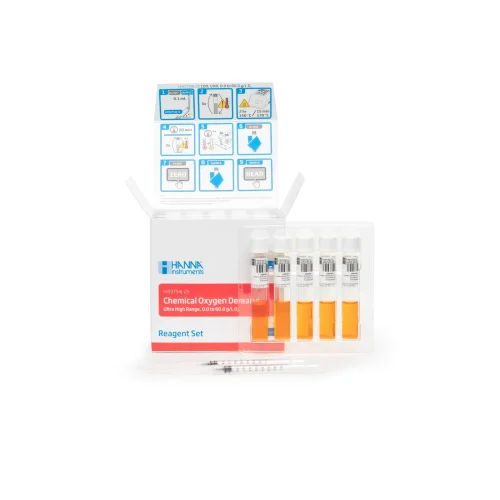 Mã: HI93754J-25<br>Thuốc Thử COD UHR (0.0 - 60.0 g/L O₂) theo EPA, 25 Ống
