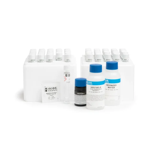 Mã: HI94763B-50<br>Thuốc Thử Photpho Tổng Thang Cao với Barcode (50 lần đo)