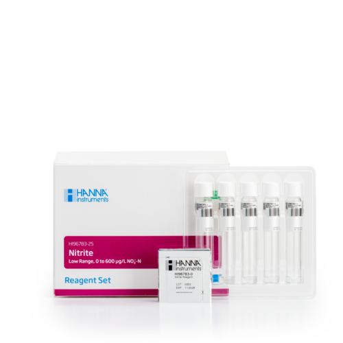 Mã: HI96783-25<br>Thuốc Thử Nitrite Thang Thấp, dạng Ống 25mm (25 lần đo)