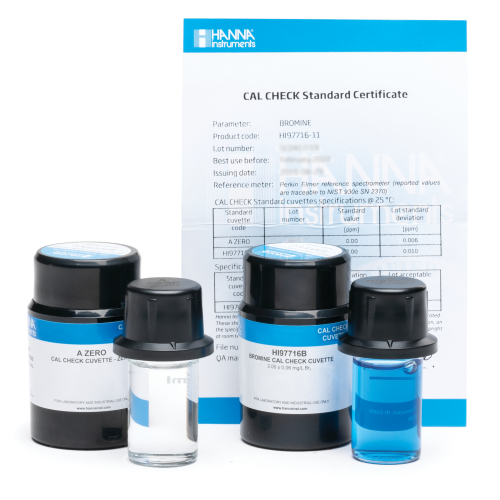 Mã: HI97716-11<br>Dung Dịch CAL Check™ Chuẩn Brôm dùng cho Máy Quang HI97716