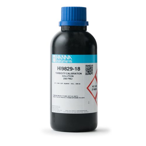 Mã: HI9829-18<br>Dung Dịch Chuẩn Độ Đục 200 FNU (230 mL)